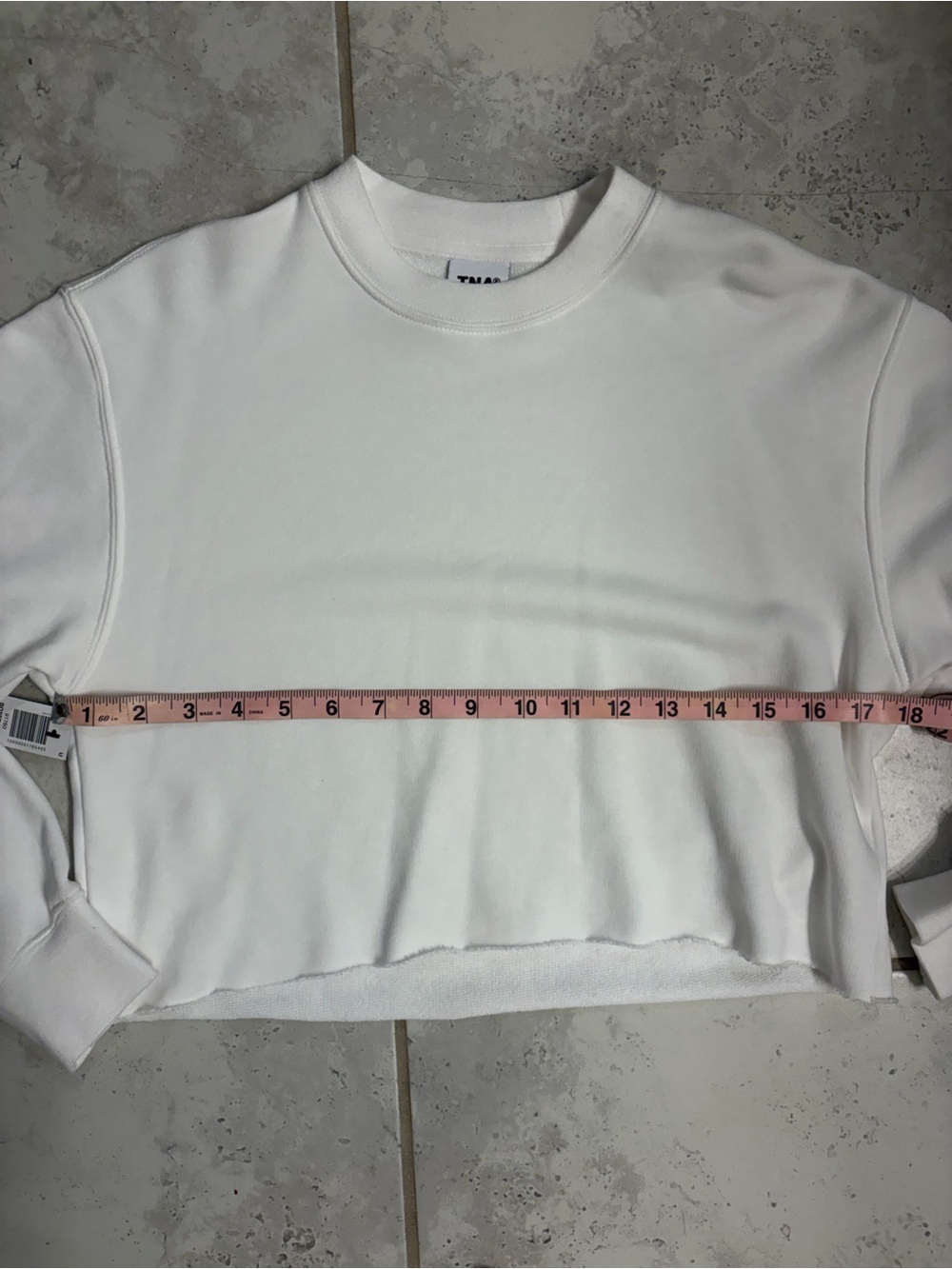 Aritzia | TNA Boyfriend Cropped Crewneck Sweatshirt | Sz 2XS (Fits like Sz S) - Picture 11 of 12